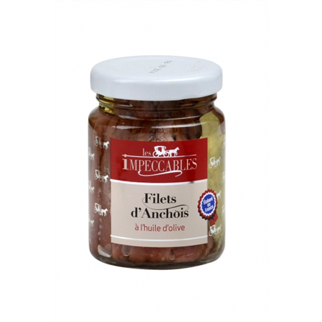 Filets d'anchois allonges à l'huile d'olive